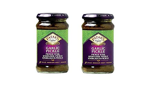 Garlic Pickle Pamai Pai® Doppelpack: 2 x 300g Pataks Knoblauch Paste Beilage Indien von Pamai Pai