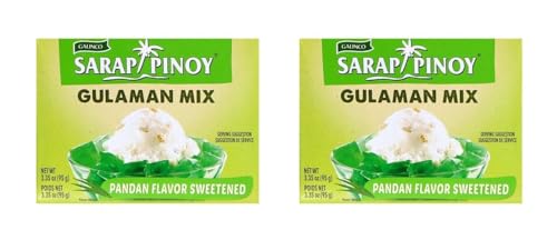 Gulaman Mix Pamai Pai® Doppelpack: 2 x 95g Pandan Flavoured Sweetener Agar Agar Sarap Pinoy von Pamai Pai