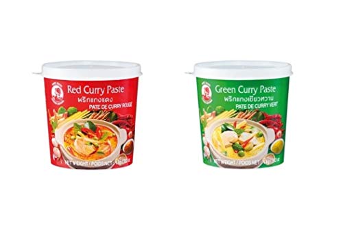 Pamai Pai® 2 x 1kg Cock Curry Paste - Grün und Rot - Thai rote grüne Paste von Pamai Pai