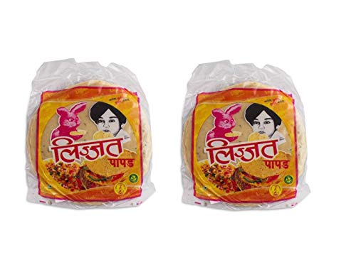 Pamai Pai® Doppelpack: 2 x 200g Indische Papadam Fladen Kreuzkümmel Linsenmehl Jeera Papad von Pamai Pai