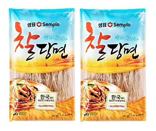 Pamai Pai® Doppelpack: 2 x 450g Glasnudeln aus Süßkartoffeln von Sempio Japchae Dangmyon von Pamai Pai