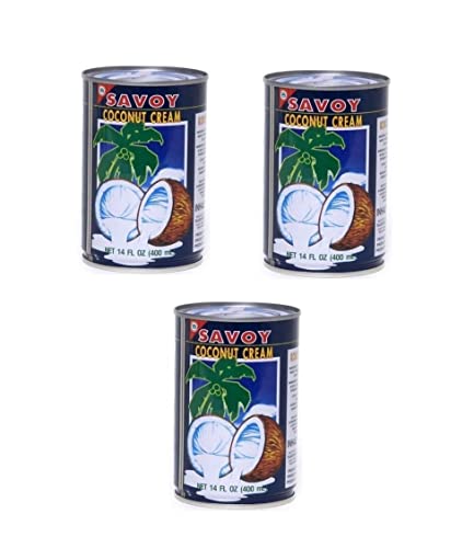 Pamai Pai® Dreierpack: 3 x 400ml Coconut Cream Kokosnusscreme Kokos Creme Savoy Cocktails Kochen von Pamai Pai