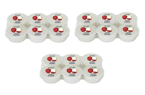 Pamai Pai® Dreierpack: 3 x 480g Litschi Dessert Nata de Coco Kokosnuss Gel Lychee von Pamai Pai