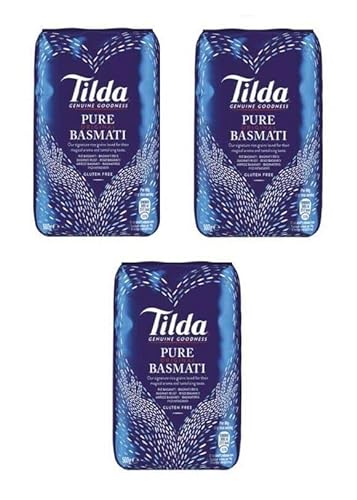 Pamai Pai® Dreierpack: 3 x 500g Basmatireis Tilda Reis Basmati Rice Indien Himalaya India von Pamai Pai