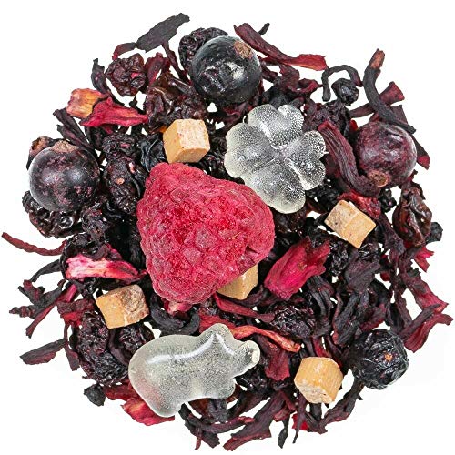 Pamai Pai® Früchtetee Glücksbringer 100g mit Himbeer Aprikose Früchte Tee Glück Kleeblatt von Pamai Pai