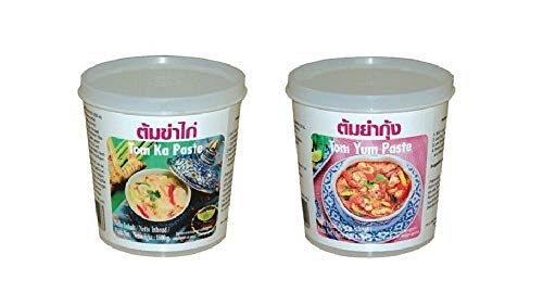 Pamai Pai® Set: 2 x 400g Lobo Pasten Tom Ka und Tom Yum Thai Suppe kochen Würzpaste von Pamai Pai