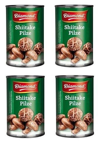 Pamai Pai® Viererpack: 4 x 156g Shiitake Pilze ganz in der Dose Shitake Konserve Pilz von Pamai Pai