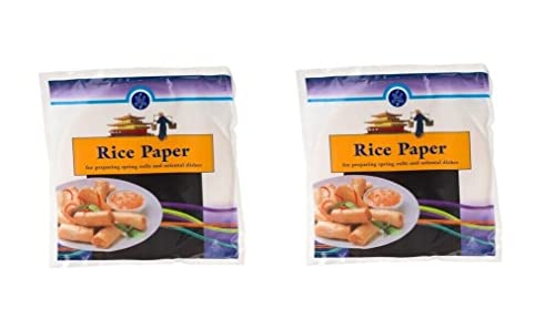 Reispapier zum Kochen Pamai Pai® Doppelpack: 2 x 200g Sommerrolle 22cm Frühlingsrolle Papier von Pamai Pai