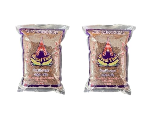 Roter Reis Pamai Pai® Doppelpack: 2 x 1kg Red Cargo Rice Royal Thai Gao Luc von Pamai Pai