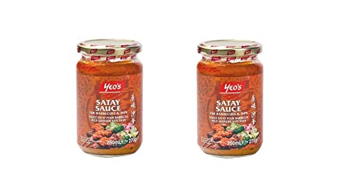 Satay Sauce Pamai Pai® Doppelpack: 2 x 250ml Yeo's Erdnuss Sauce Grillen Erdnusssauce Yeos von Pamai Pai