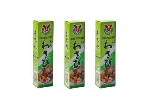 Wasabi Paste Tube scharf Pamai Pai® Dreierpack: 3 x 43g Sushi Meerrettich grün Wasabipaste von Pamai Pai