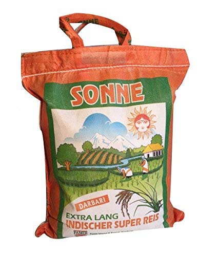 10 Kg Khorshid Sonne Darbari Reis Extra Langkorn Reis, Basmati Rice von Pamir Food GmbH