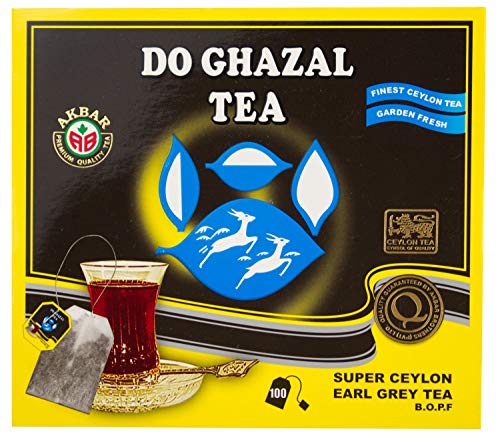 Do Ghazal 100er Beuteltee Schwarz Tee Earl Grey Aroma- á 2g Alghazaleen von Pamir