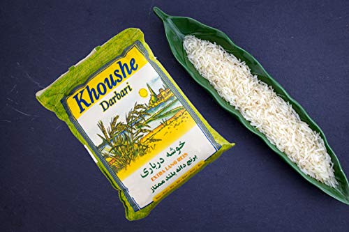 Khoushe Darbari Reis, Basmati Reis 5 kg (Khoushe Momtaz) für Reiskocher und Reiskuchen / Reiskruste (Tahdig) von Pamir