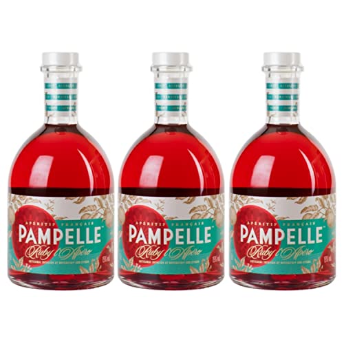 Pampelle Ruby l'Apero Aperitif Bitterlikör Frankreich I Visando Paket (3 x 0,7l) von Pampelle