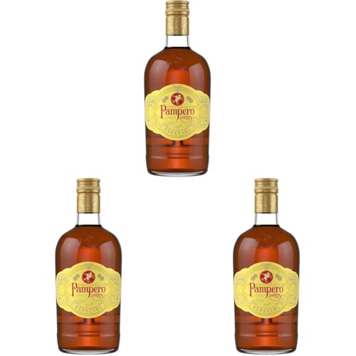 Pampero Añejo Especial | Premium- Rum | Aromatischer | Handgefertigt Aus Venezuela | 40% Vol | 700ml Einzelflasche | 3er Pack Pampero Añejo Especial | Premium- Rum | Aromatischer | Handgefertigt Aus Venezuela | 40% Vol | 700ml Einzelflasche | 3er Pack von Pampero