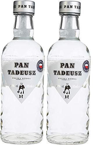 2 Flaschen Wyborowa Pan Tadeusz Polnischer Exclusiv Wodka (1 x 0.5 l) 40% vol. von Pan Tadeusz