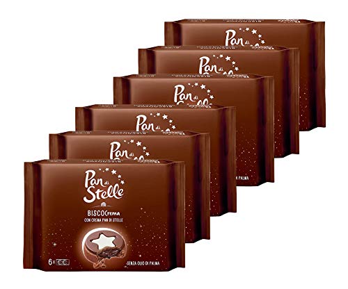 6 Packungen Biscocreme-Sterne 168 g x 6 von Pan di Stelle