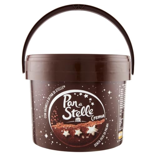 Pan di Stelle Crema Spalmabile Haselnuss Streichfähige Creme Sahne mit Kekskörnern 3Kg ohne Palmöl von Barilla