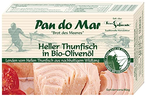 Pan do Mar Heller Thunfisch, in Bio Olivenöl (6 x 120 gr) von Pan do Mar