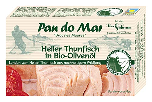 Pan do Mar Heller Thunfisch in Bio Olivenöl, 5er Pack (5 x 120 g) von Pan do Mar
