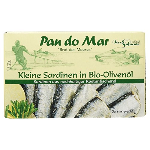 Pan do Mar Kleine Sardinen in Bio Olivenöl, 120 g Pan do Mar Kleine Sardinen in Bio Olivenöl, 120 g von Pan do Mar