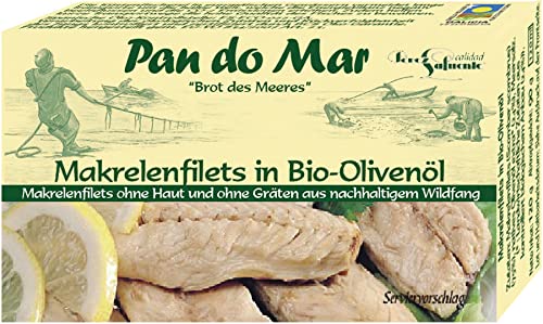Pan do Mar Makrelenfilets in Bio Olivenöl extra nativ (2 x 120 gr) von Pan do Mar