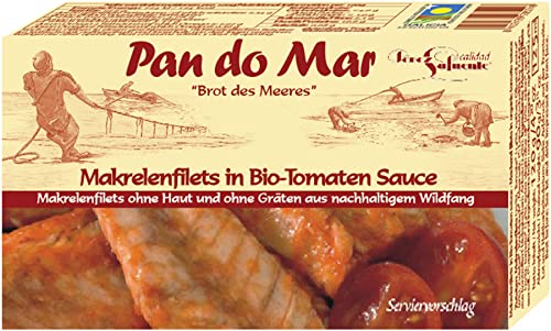 Pan do Mar Makrelenfilets in Bio-Tomaten-Soße (2 x 120 gr) von Pan do Mar