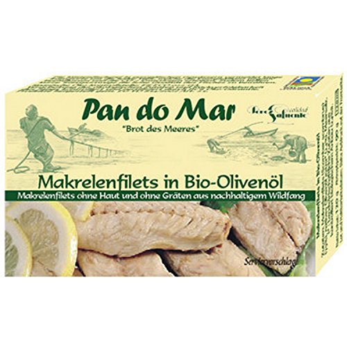 Pan do Mar Makrelenfilets in Olivenöl (120 g) von Pan do Mar