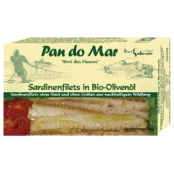 Pan do Mar Sardinenfilets ohne Haut und Gräten in Olivenöl (120 g) von Pan do Mar