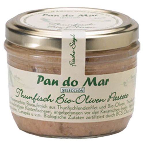 Pan do Mar Thunfisch Bio Oliven Pastete, 6er Pack (6 x 125 g) von Pan do Mar