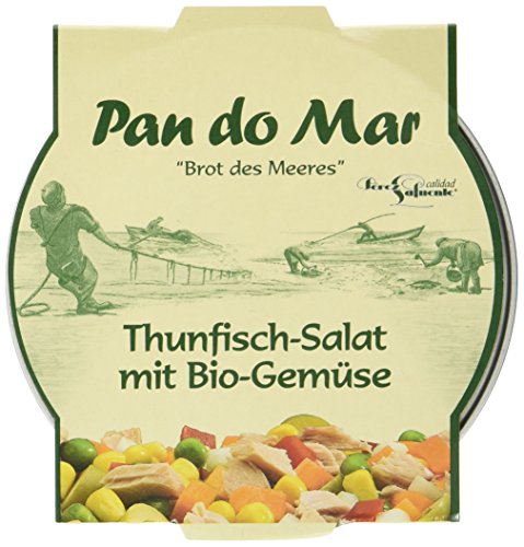 Pan do Mar Thunfisch-Salat mit Bio-Gemüse, 6er Pack (6 x 250 g) von Pan do Mar