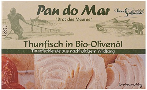 Pan do Mar Thunfisch in Bio Olivenöl, extra nativ, 5er Pack (5 x 120 g) von Pan do Mar