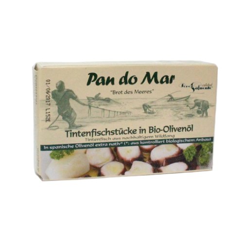 Pan do Mar Bio Tintenfischstücke in Olivenöl (1 x 120 gr) von Pan do Mar