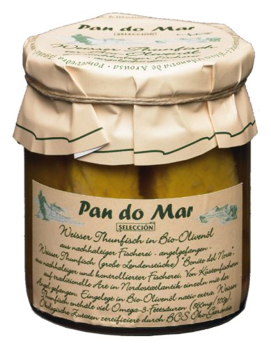Pan do Mar Weißer Thunfisch in Bio Olivenöl (1 x 220 g) von Pan do Mar