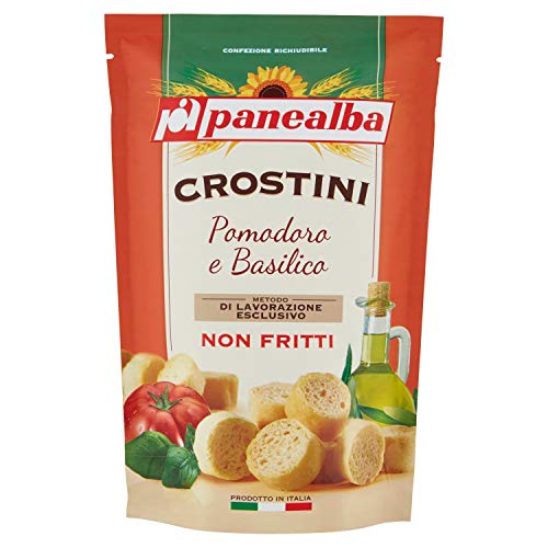 Panealba Crostini Geschmack Tomaten und Basilikum, 100g von Panealba