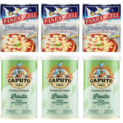 3x Paneangeli Lievito Scheibe Degli Angeli Hefe + 3x Caputo Lievito Secco 100% Italienisch Trockenhefe 100g 3x Paneangeli Lievito Scheibe Degli Angeli Hefe + 3x Caputo Lievito Secco 100% Italienisch Trockenhefe 100g von Paneangeli