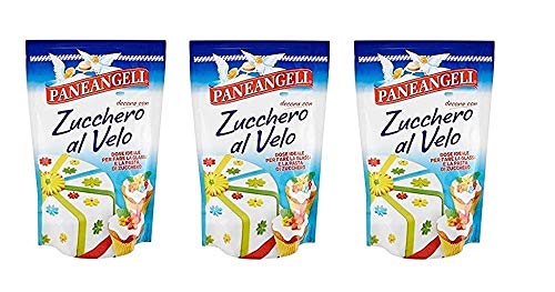 3x Paneangeli Zucchero a Velo per Pasta Di Zucchero Puderzucker für Zuckerpaste und Zuckerguss 300g von Paneangeli