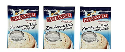 3x Paneangeli Zucchero a velo Vanigliato Vanille-Puderzucker 120 g von Paneangeli