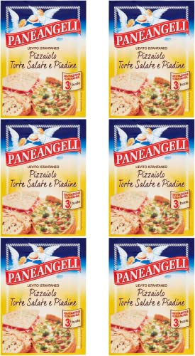 6x Paneangeli Lievito Pizzaiolo Torte Salate e Piadine istant hefe Mischung ( 3 x 15g ) 100% Italienische Hefe von Paneangeli