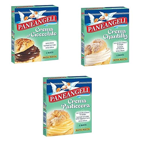Testpaket Paneangeli schokolade creme-chantilly creme-creme pasticcera Kuchen Mischung kuchen Süßwaren von Paneangeli