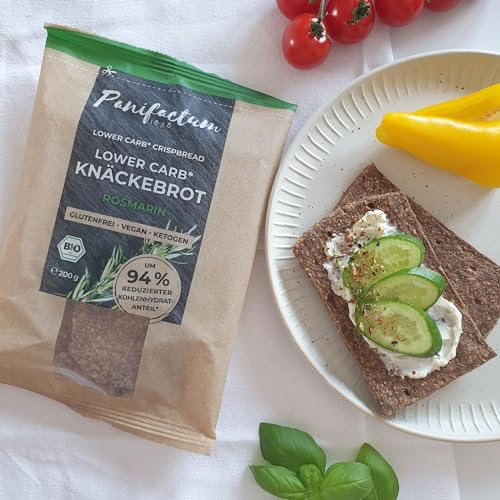 Low Carb Knäckebrot Rosmarin BIO * Low Carb Knäckebrot Rosmarin BIO * von Panifactum