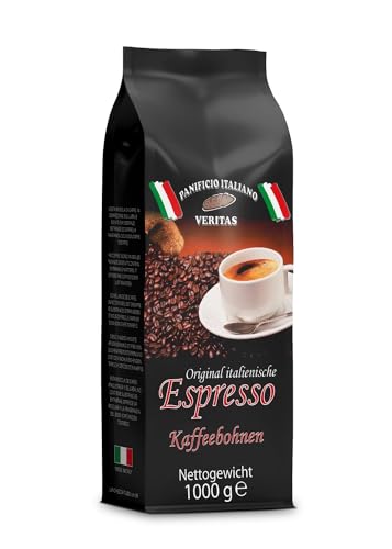 Caffè Veritas 1kg - Original italienische Kaffeebohnen I Caffè Crema von Panificio Italiano Veritas