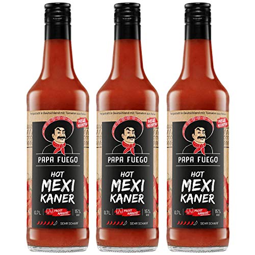 Papa Fuego Mexikaner | Tomatenschnaps (3x sehr scharf) von Papa Fuego