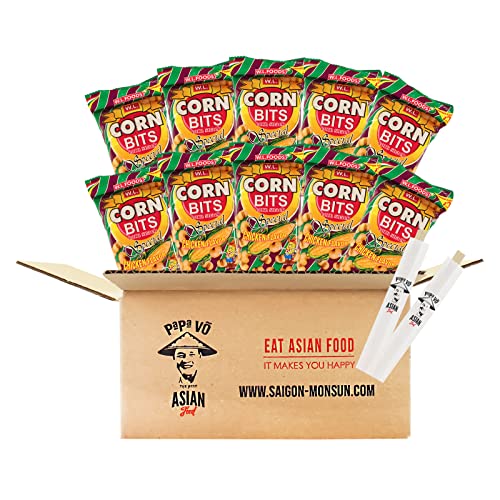 10er Pack (10x 70g) Corn Bits Huhn Geschmack (Papa Vo®) von Papa Vo