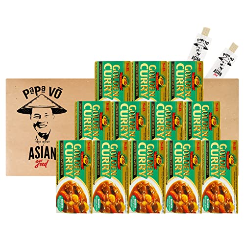 10er Pack (10x220g) S&B Japanisches Curry MEDIUM Hot (Papa Vo®) von Papa Vo