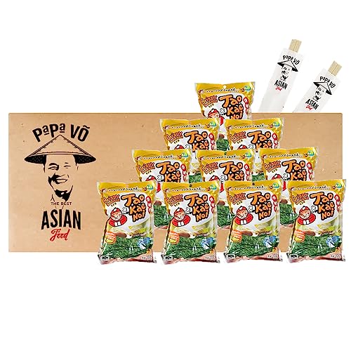 10er Pack (10x32g) Taokenoi Crispy Seaweed Wasabi (Papa Vo®) von Papa Vo