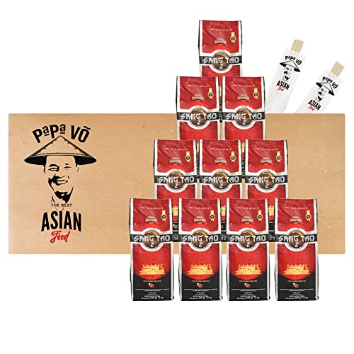 10er Pack (10x340g) Trung Nguyen Sang Tao 2 Vietnam Kaffee gemahlen Robusta,Arabica (Papa Vo ®) von Papa Vo