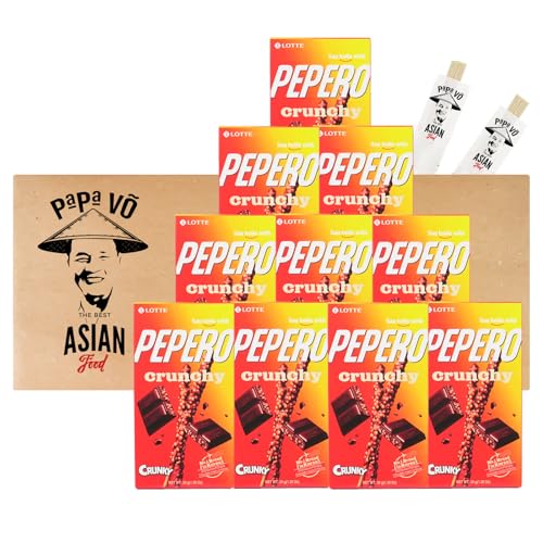 10er Pack (10x39g) Lotte Pepero Crunchy Schoko Sticks (Papa Vo®) von Papa Vo