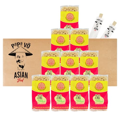 10er Pack (10x500g) Diamond Woknudeln Quick Cooking Nudeln + 2 Papa Vo Chopsticks von Papa Vo